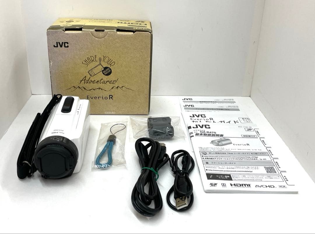JVC Everio R ビデオカメラ GZ-R470-W