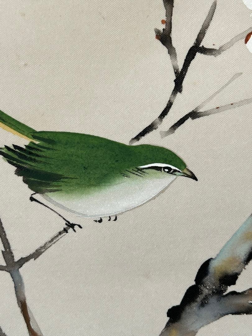 北野暁雪　掛け軸 掛軸 無地箱あり