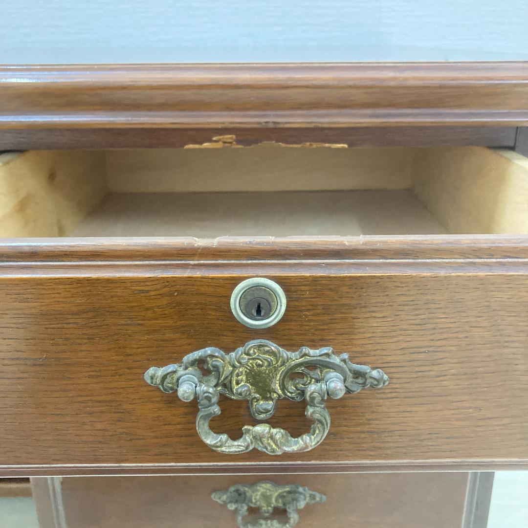 【カリモク】コロニアル　両袖机　学習机　書斎机　デスク