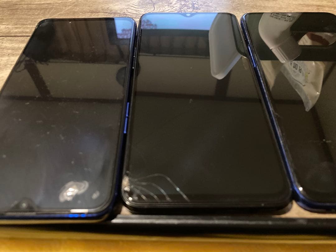 OPPO スマートフォン ジャンク 3台セット 画面不良 振動あり 部品取