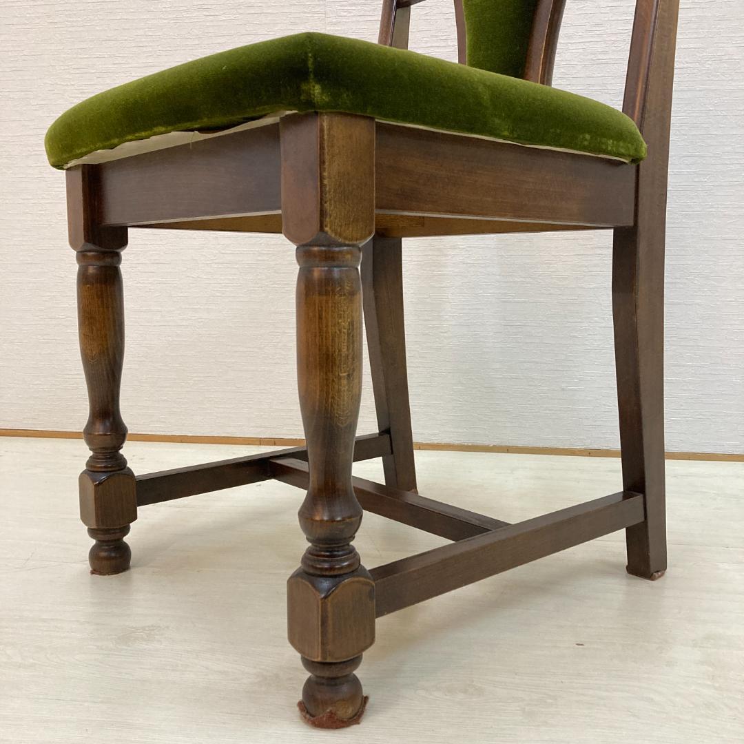 ATLANTA アトランタ チェア　椅子　カントリー　モケットグリーン