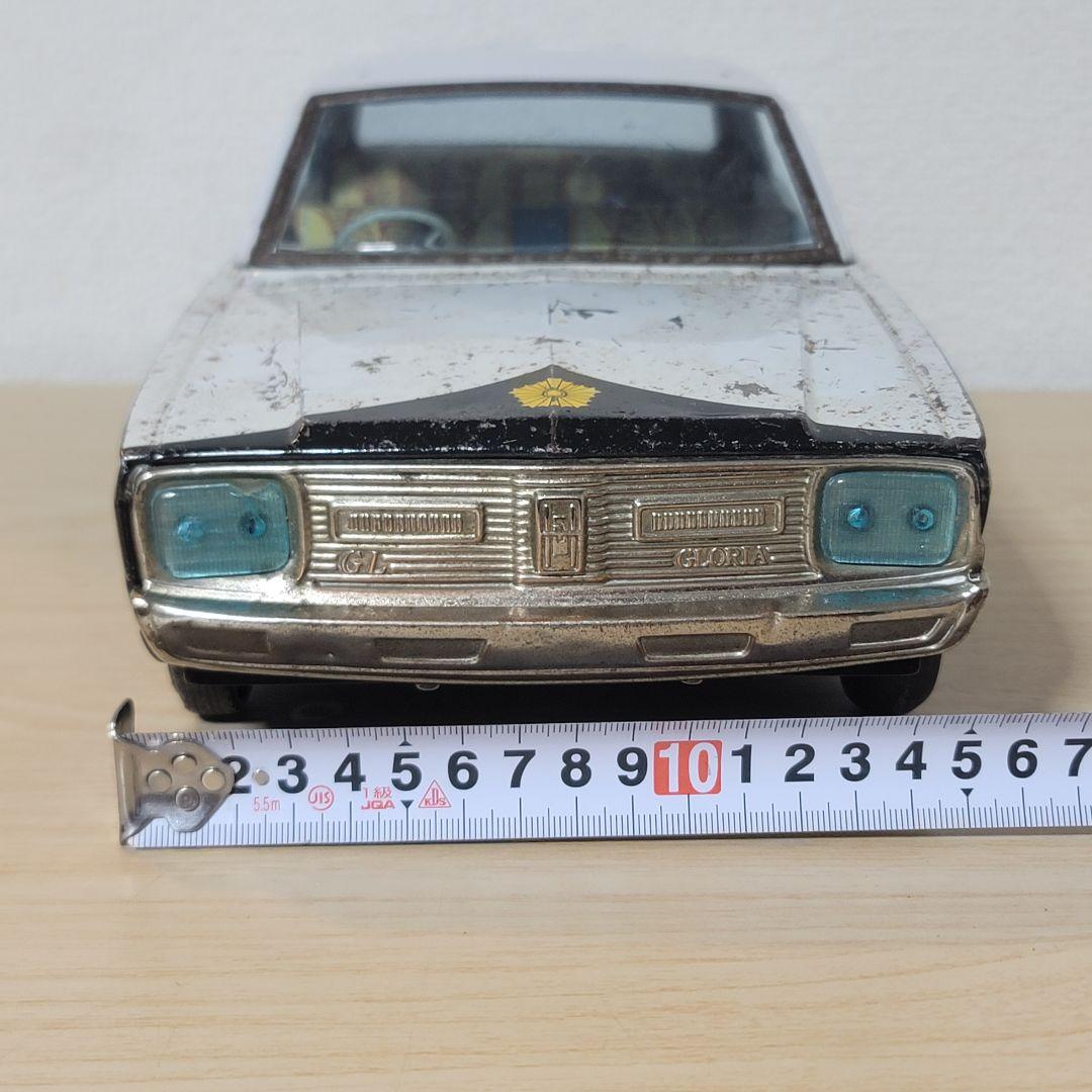 イチコー ブリキ ニッサングロリア パトカー 40cm ジャンク品 昭和レトロ