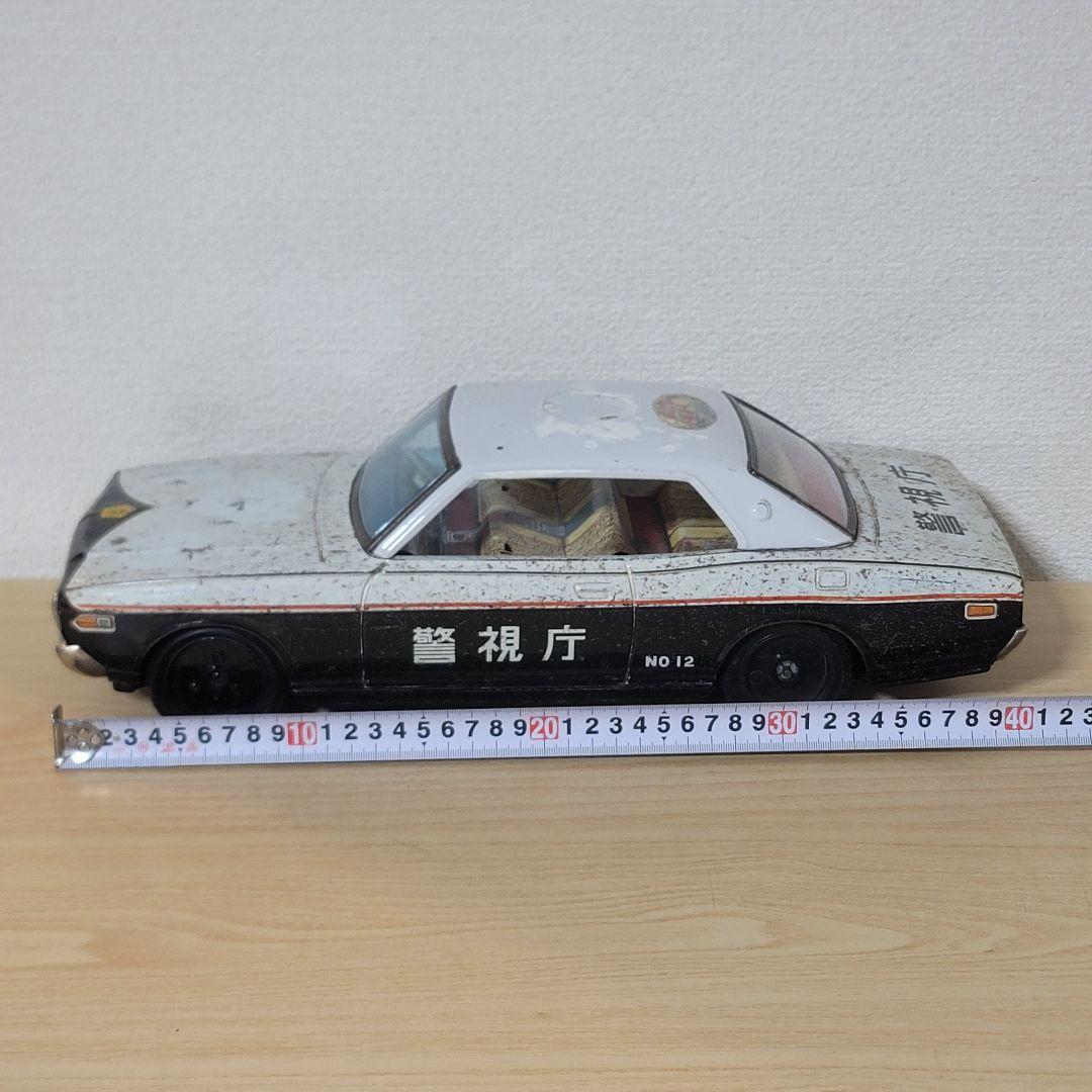 イチコー ブリキ ニッサングロリア パトカー 40cm ジャンク品 昭和レトロ