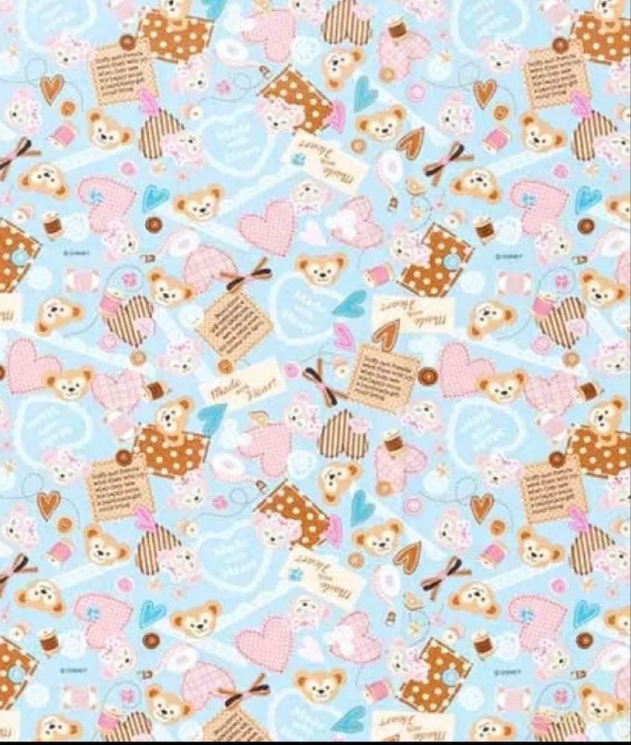 【正規品】ダッフィー生地 ☆お得♪2種セット☆TDS公式 生地 布 新品未開封