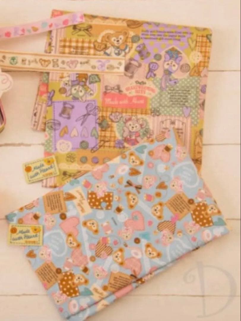 【正規品】ダッフィー生地 ☆お得♪2種セット☆TDS公式 生地 布 新品未開封