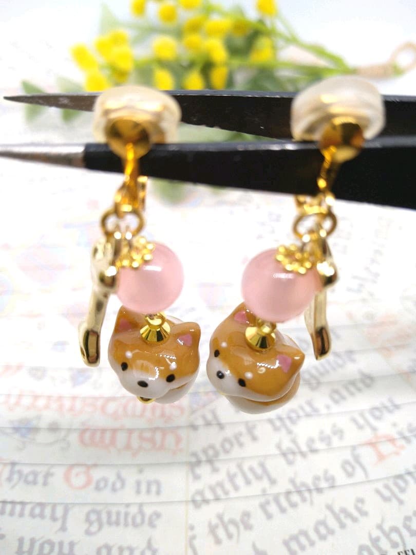 イヤリング  「しばわんこ」