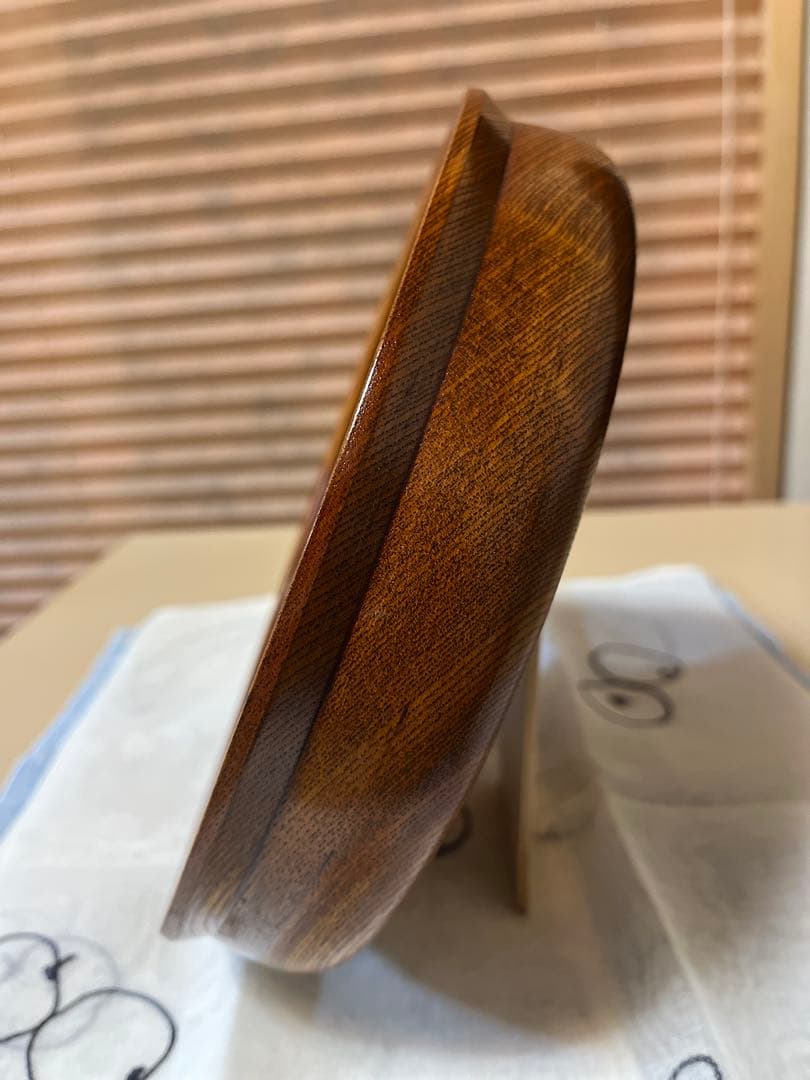 本漆し塗り（日本製）木製cafe丸皿 約24cm カレー皿 菓子皿✴︎10枚セッ