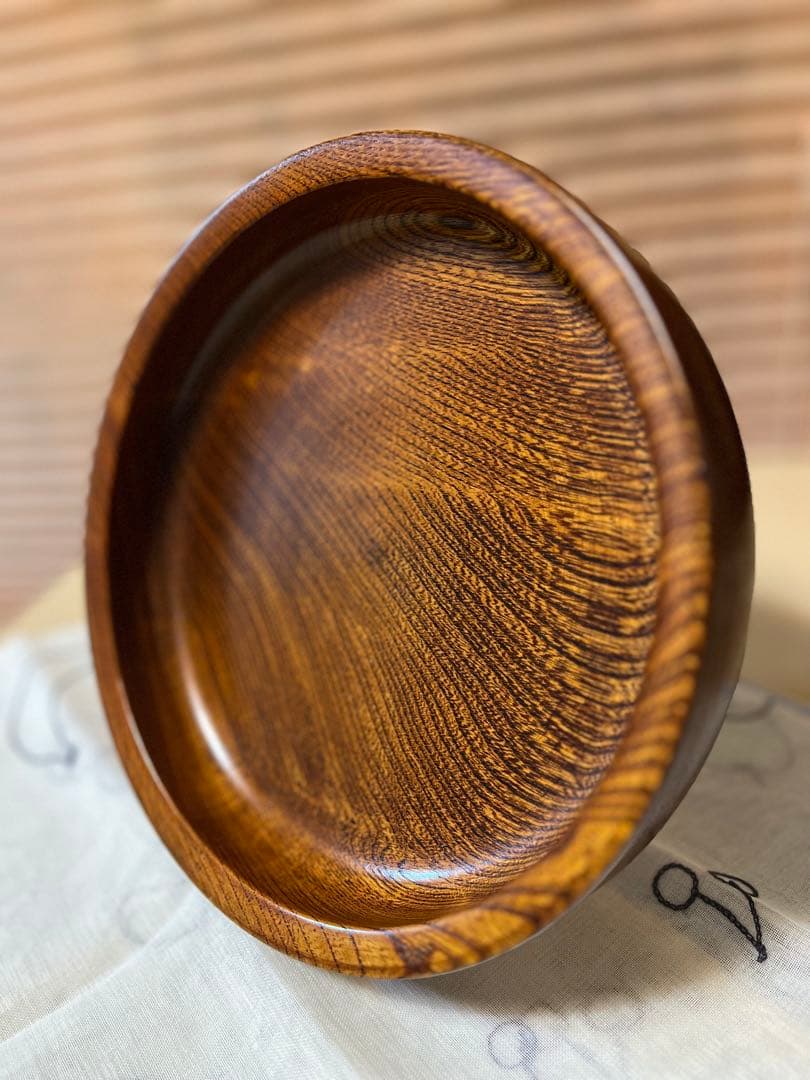 本漆し塗り（日本製）木製cafe丸皿 約24cm カレー皿 菓子皿✴︎10枚セッ