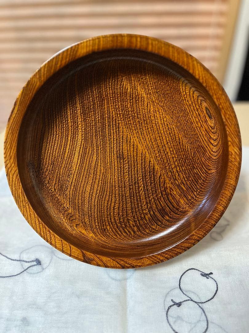 本漆し塗り（日本製）木製cafe丸皿 約24cm カレー皿 菓子皿✴︎10枚セッ