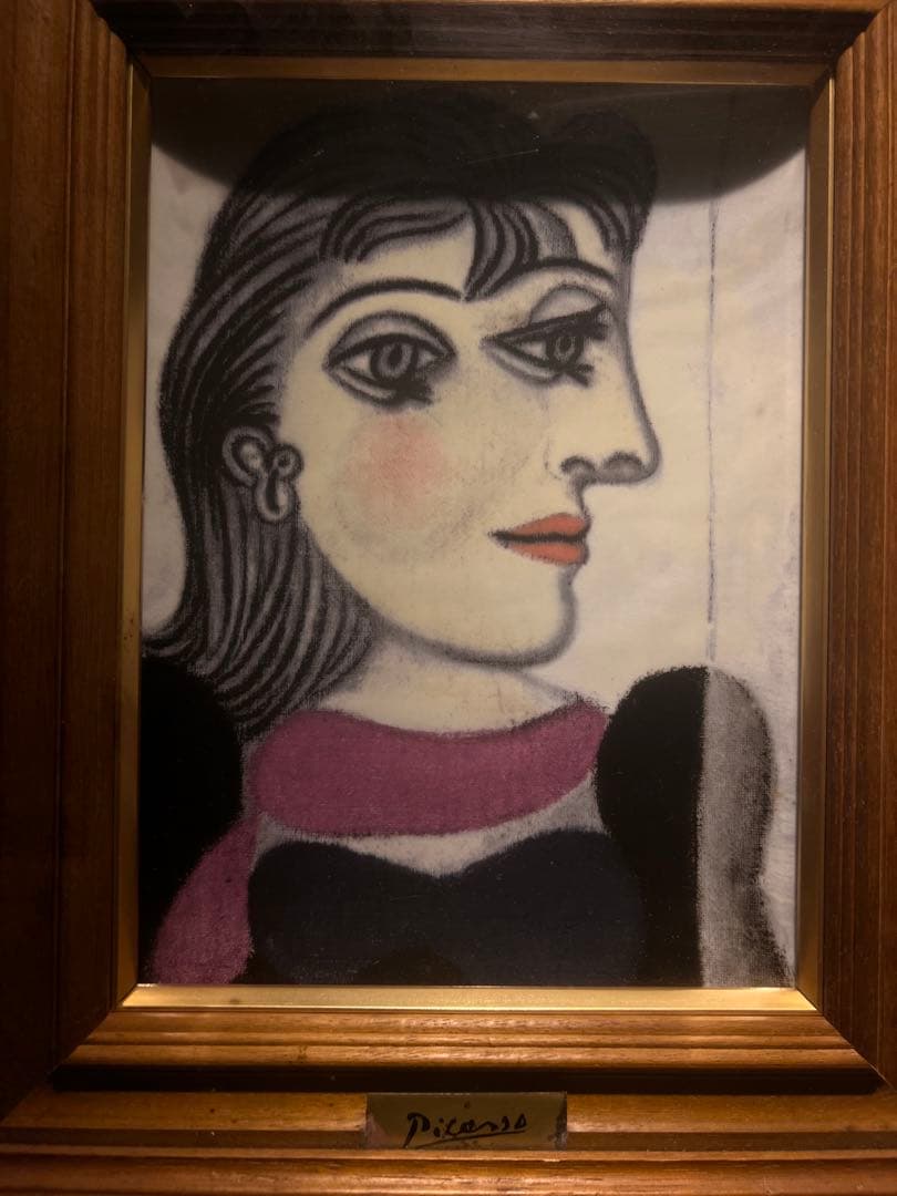 Pablo Ruiz Picasso 《ドラ・マールの肖像》　陶板