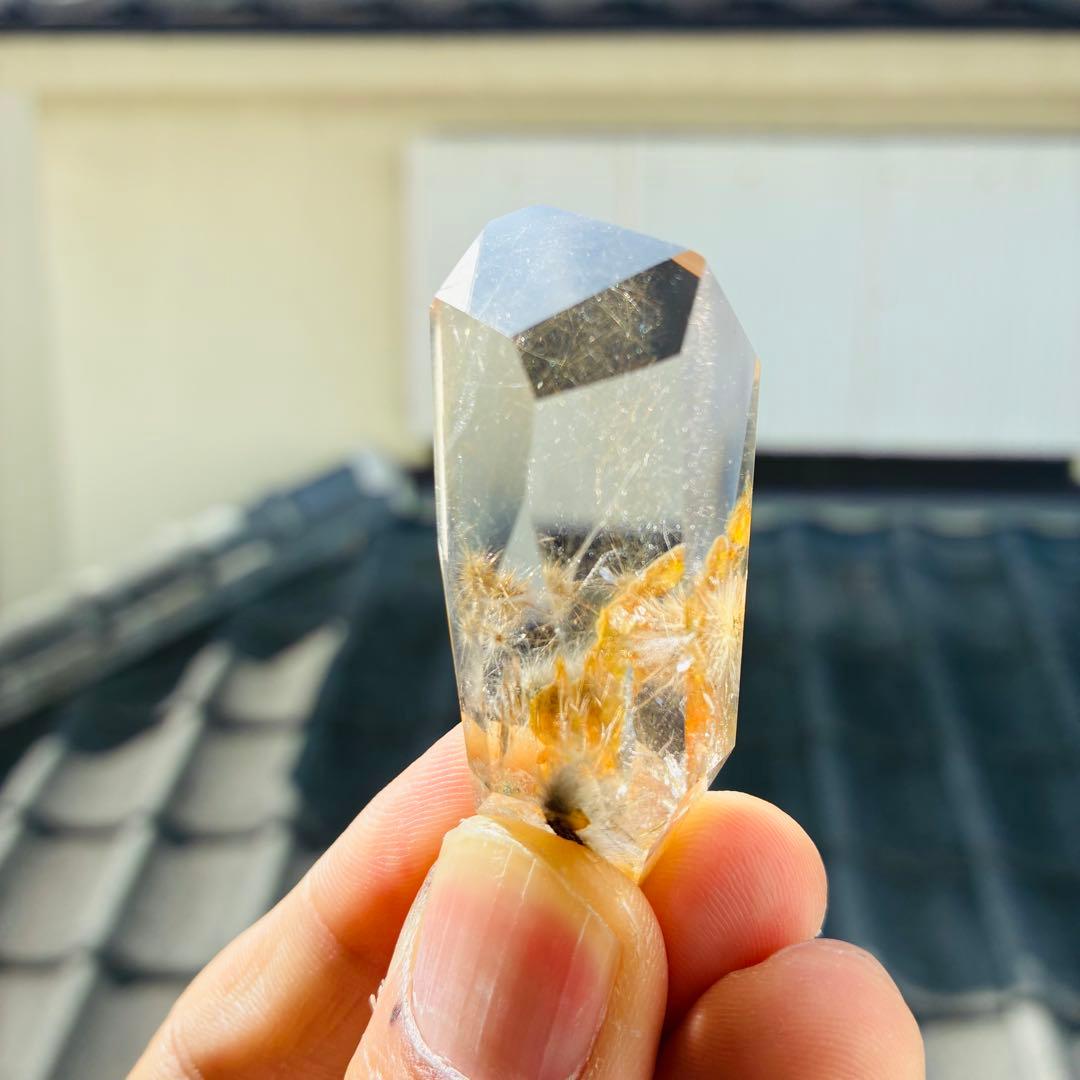 希少 ブラジル産 ガーデンルチル風 インクルージョンクォーツ 33g ポイント