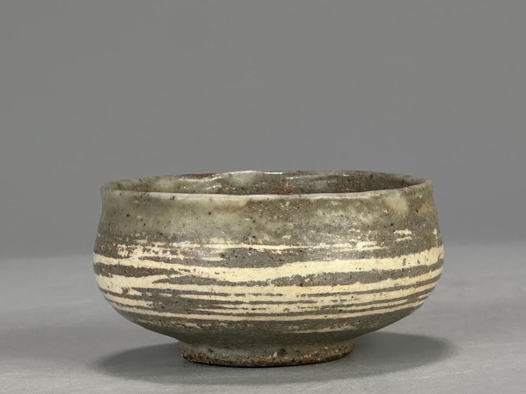 UM12U 朝鮮古美術　李朝時代茶道具　三島象嵌盃　茶碗　時代物古物　韓国美術