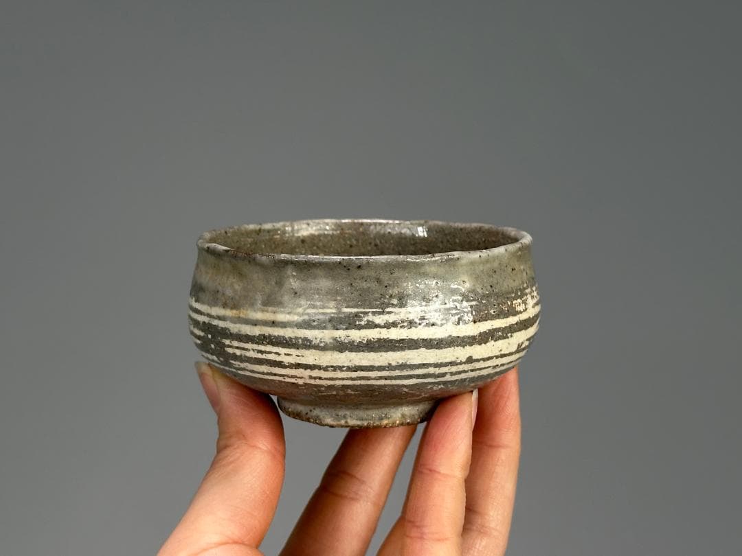 UM12U 朝鮮古美術　李朝時代茶道具　三島象嵌盃　茶碗　時代物古物　韓国美術