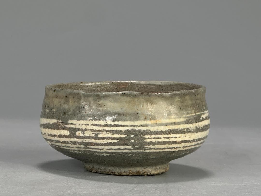 UM12U 朝鮮古美術　李朝時代茶道具　三島象嵌盃　茶碗　時代物古物　韓国美術