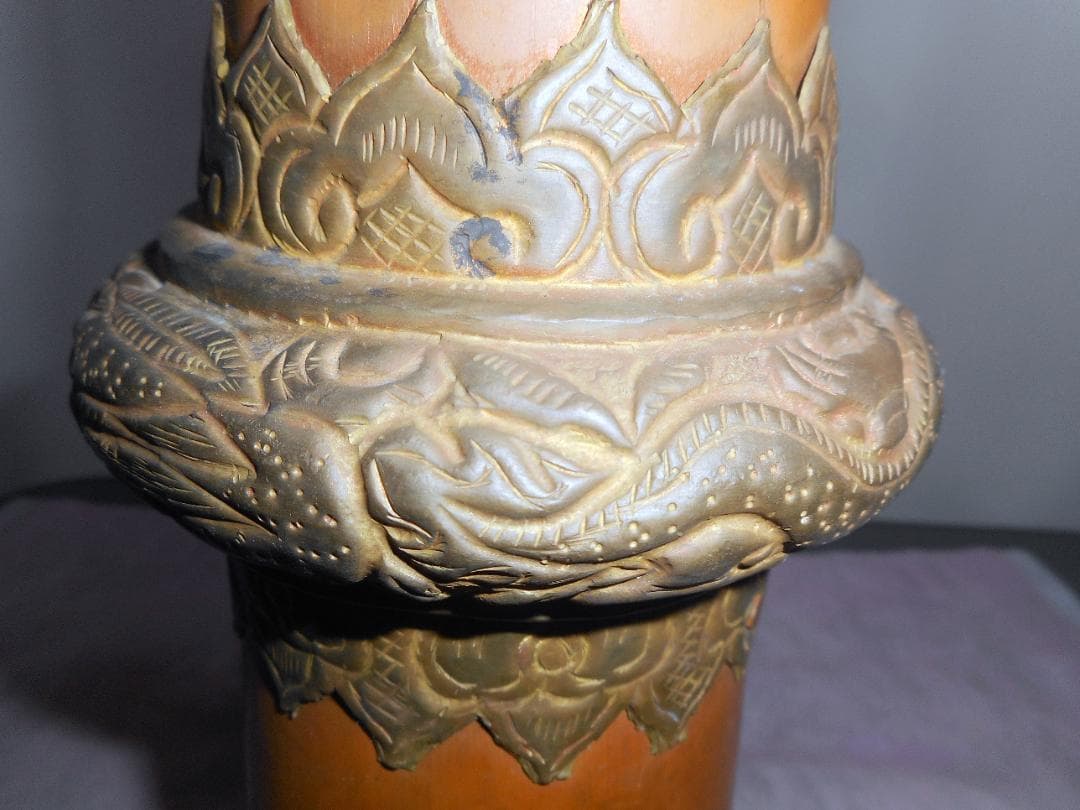 【保管珍品・チベット・ブータン・音出し可】宗教儀式用ラッパ（ドゥン、トーンチン）