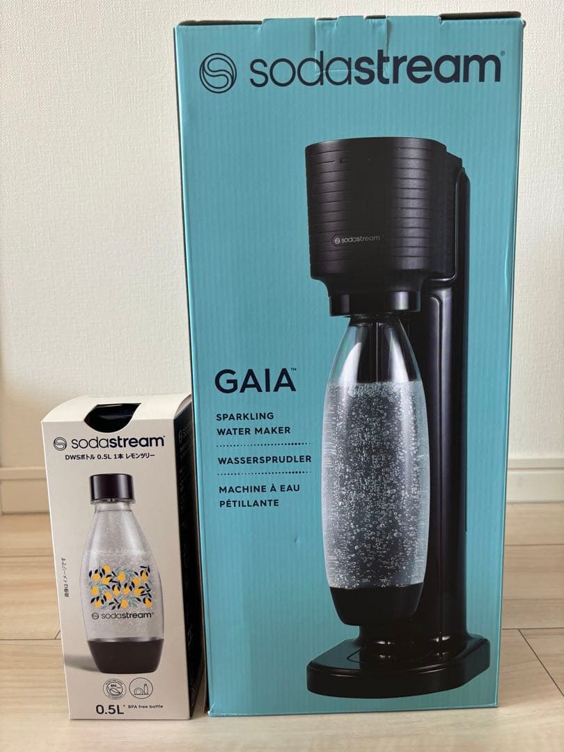 【新品未使用】sodastream GAIA 炭酸水メーカー プレゼント付き
