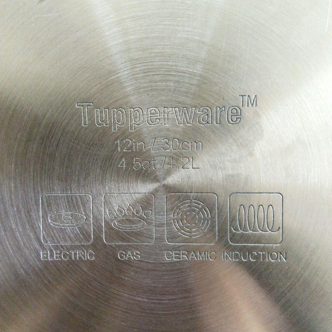 Tupperware タッパーウェア 中華鍋 ステンレスフライパン 30cm