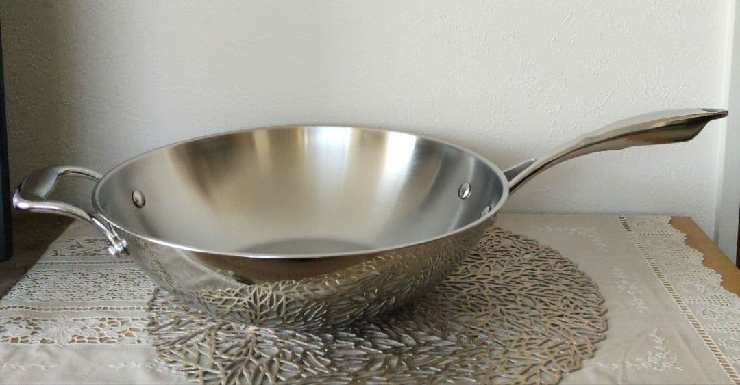 Tupperware タッパーウェア 中華鍋 ステンレスフライパン 30cm