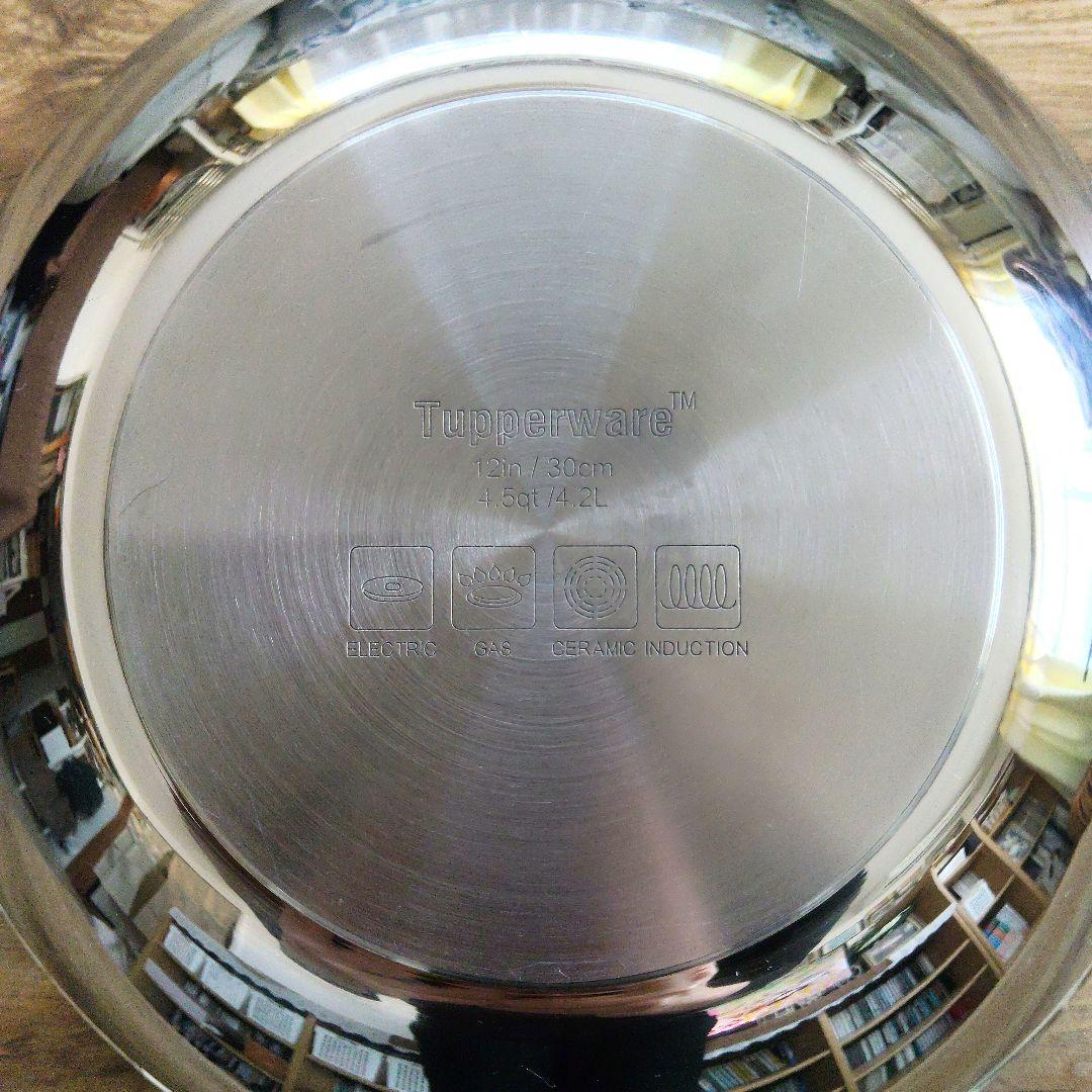 Tupperware タッパーウェア 中華鍋 ステンレスフライパン 30cm