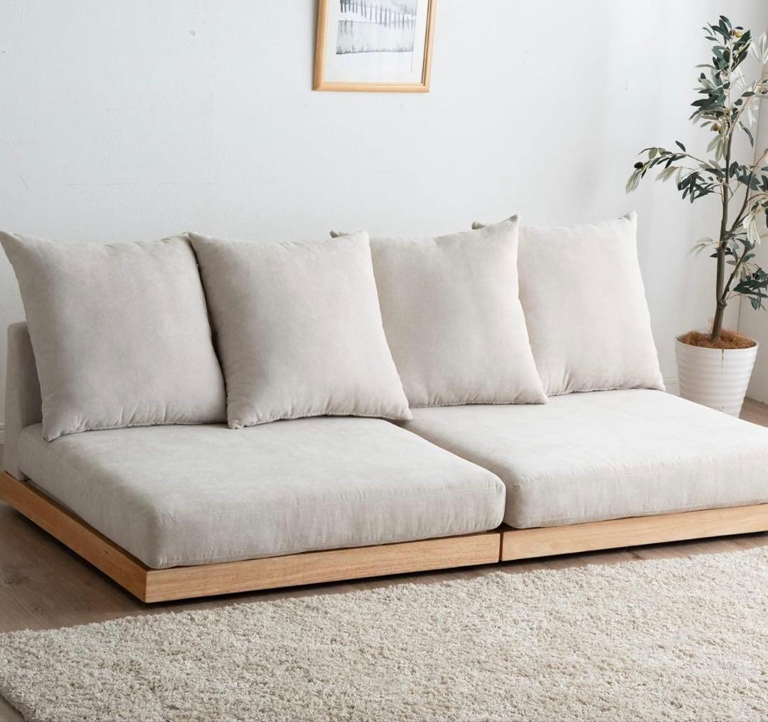 ソファ　ローソファ　フロアソファ　タンスのゲン　大クッションおまけ