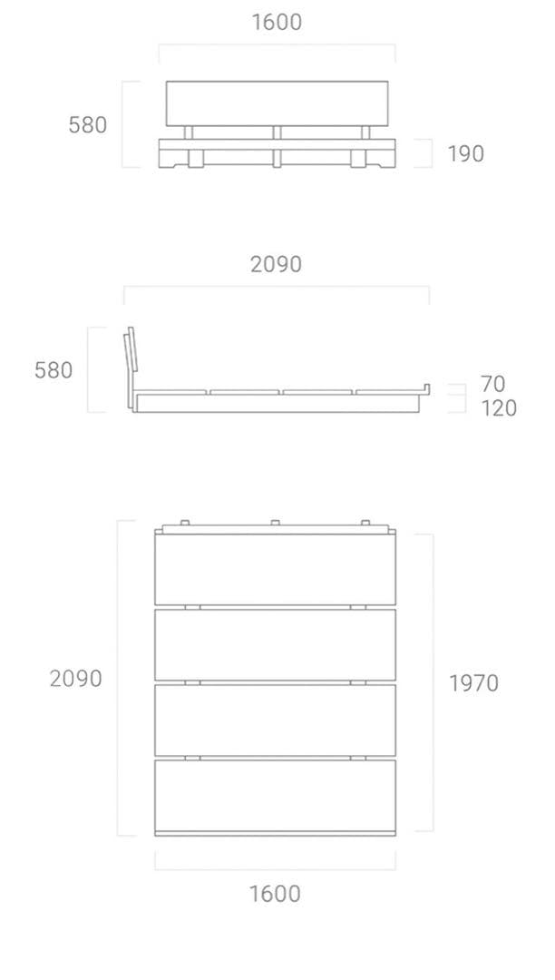 Armonia アルモニア　ベッドフレーム　ダブル