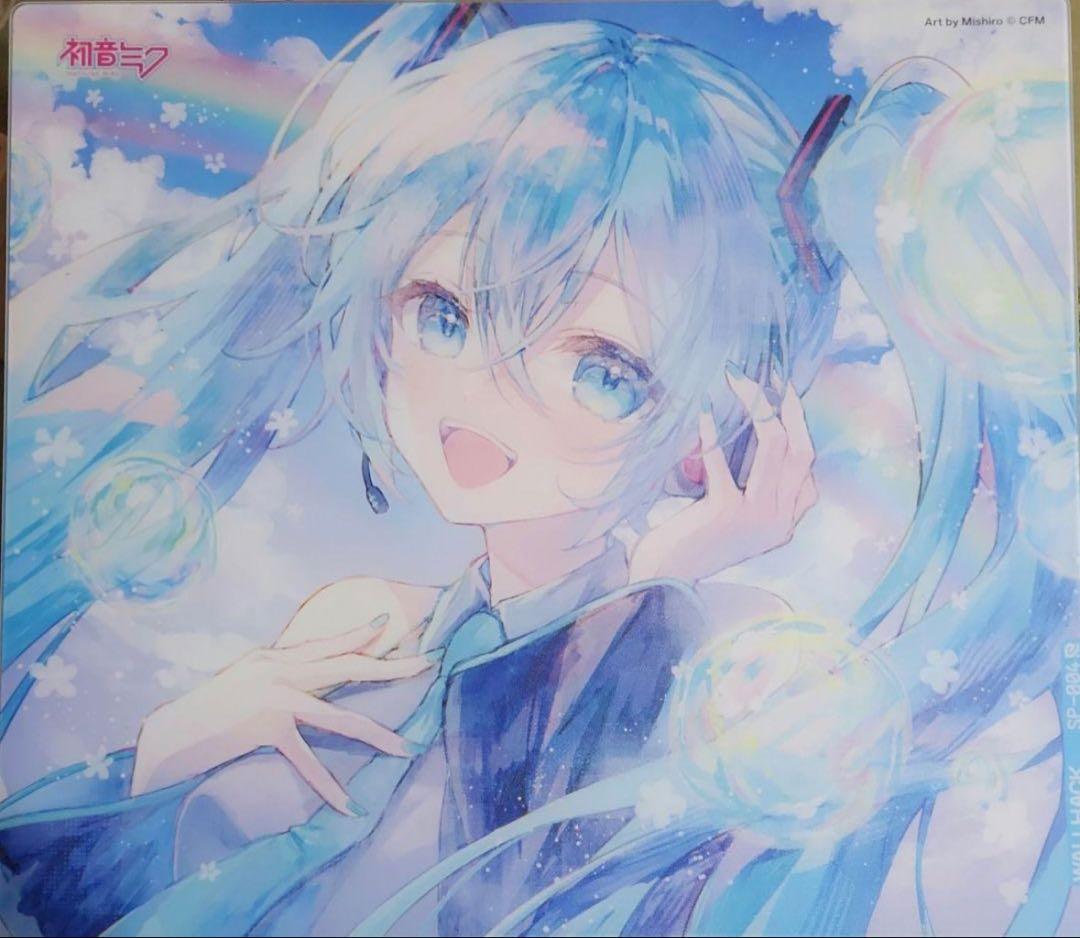 Wallhack × 初音ミク ガラス製ゲーミングマウスパッド – SP-004