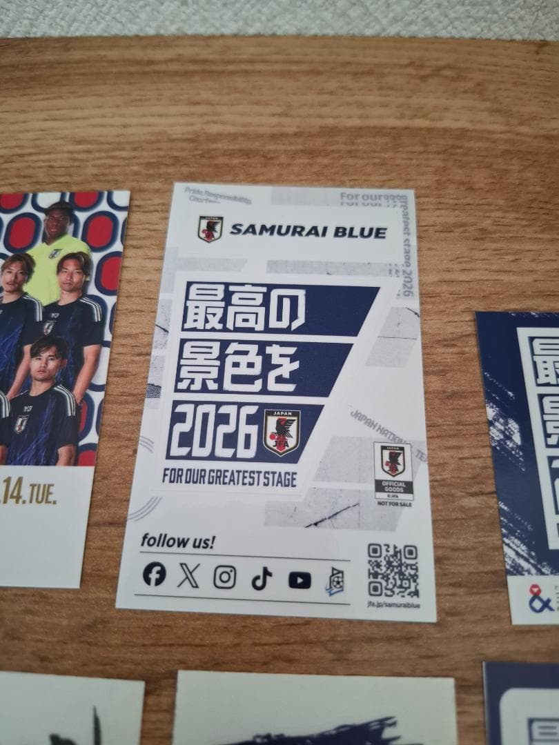 新品★日本代表サムライブルー★勝利のハチマキ・フェイスペイントシール★計16点