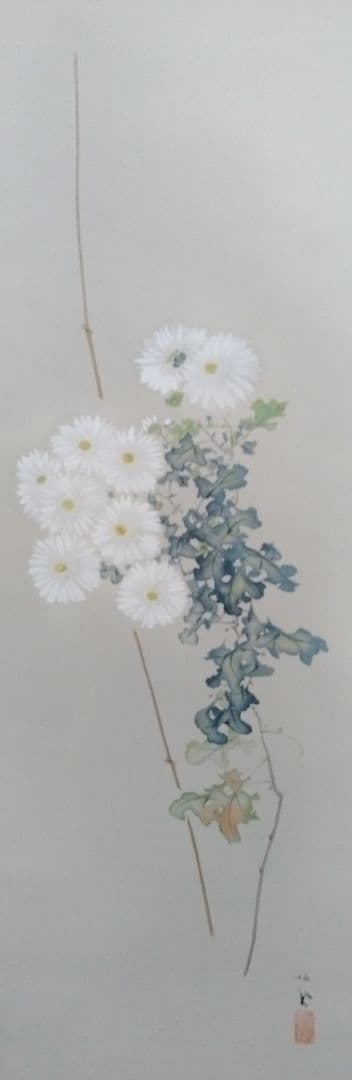 竹内栖鳳「白菊」