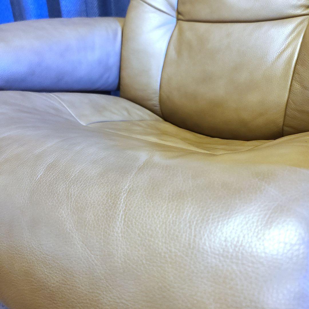 【極美品】シモンズ　イエリアーダ オットマン リクライニングチェア 牛革 ソファ