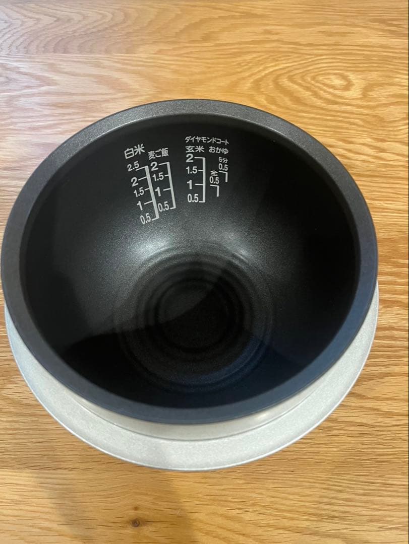 かまど本羽釜 炊飯器用内釜 2.5合・内蓋