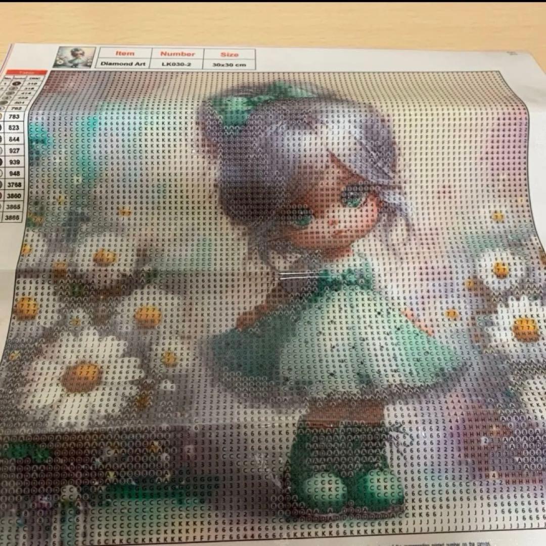 ★専用★ダイヤモンドアート5D グレーヘアマーガレットガール　キットセット