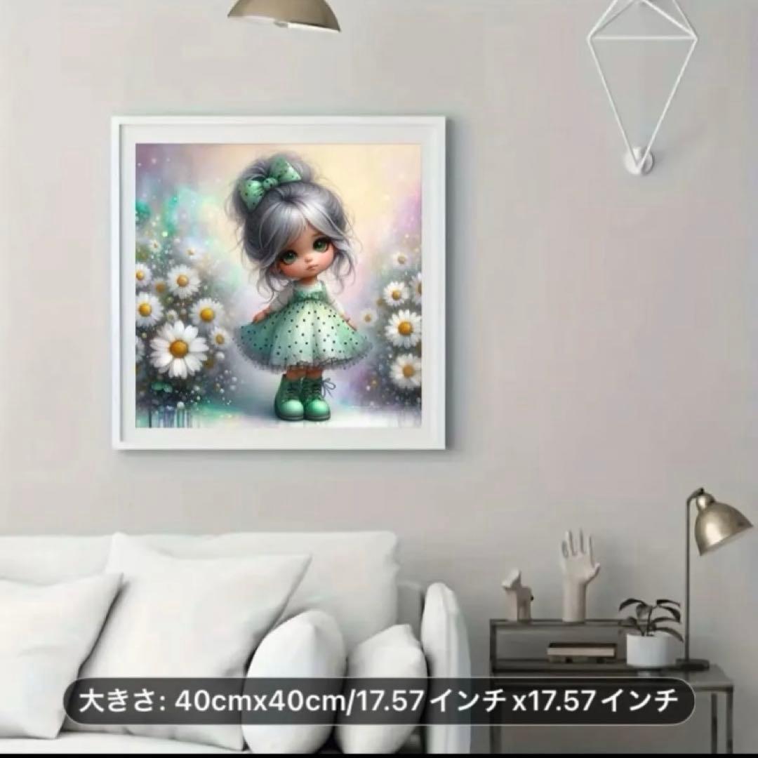 ★専用★ダイヤモンドアート5D グレーヘアマーガレットガール　キットセット