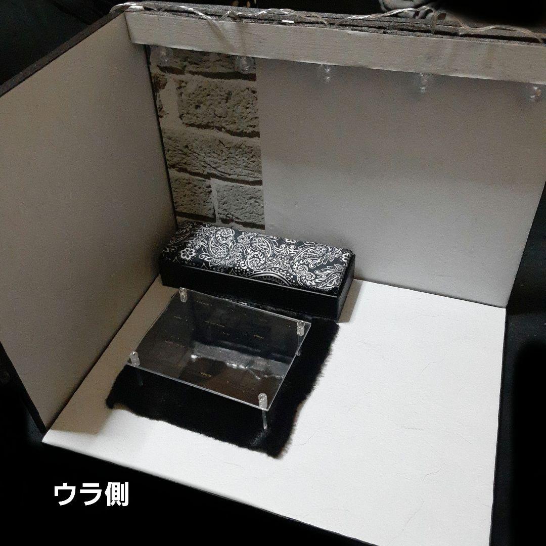 SALE 2Wayブラックモダン メンズドールハウス ミニチュア背景ボード