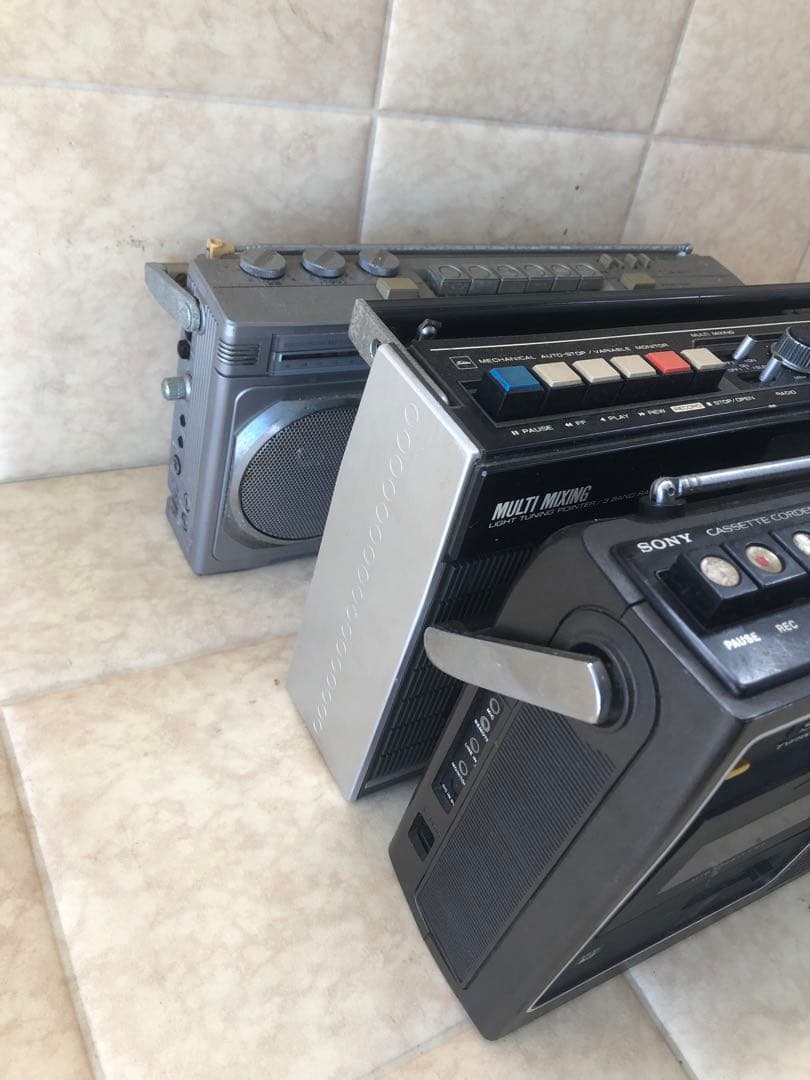 SONY ラジカセ　CF-1950など3台ジャンク(G42)