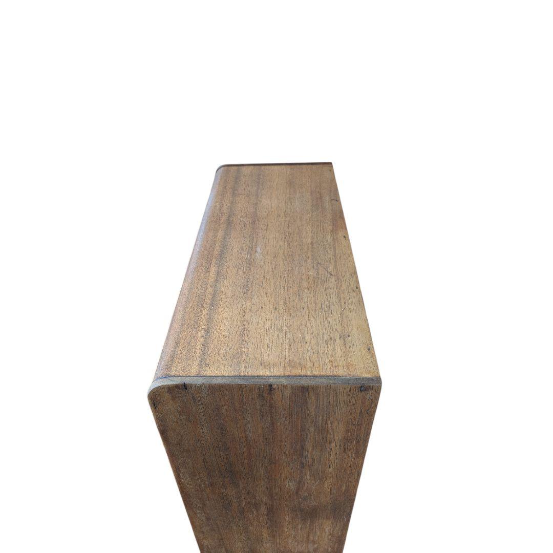 レトロ 木製ガラスキャビネット 本棚 飾り棚 引き出し付