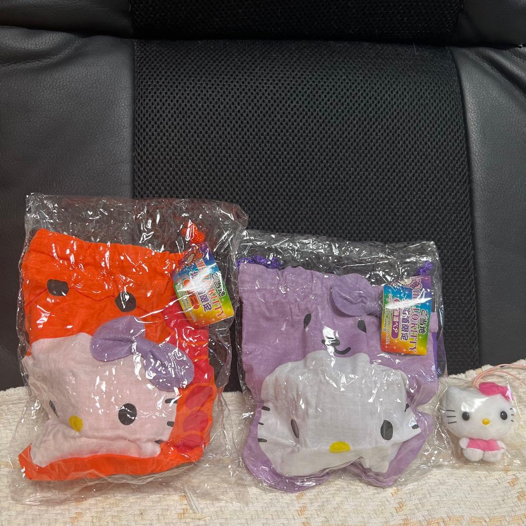 HELLO KITTY ハロー　キティ　SANRIO キーホルダー　巾着　レア