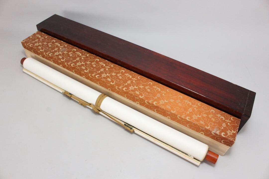 No5848掛軸　印刷工芸　「佐竹本三十六歌仙　紀貫之」　合箱/二重箱　送料無料