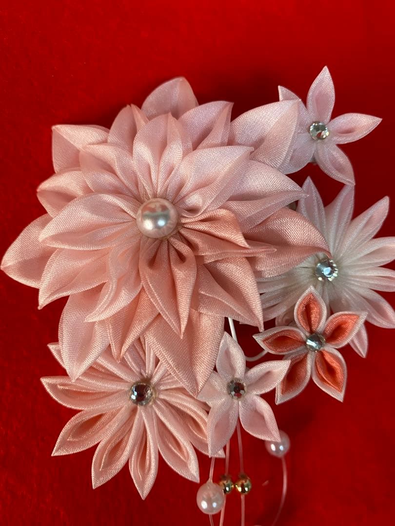 東京久月　つまみ細工羽子板・アクリルケース・間口約１５×奥行約１３×高さ約１８㎝