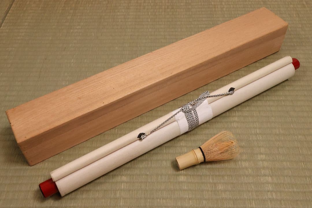 【真作】薮内流 十三代 青々斎竹仲紹智「清流」紙本 横物 画賛 掛軸 MA753