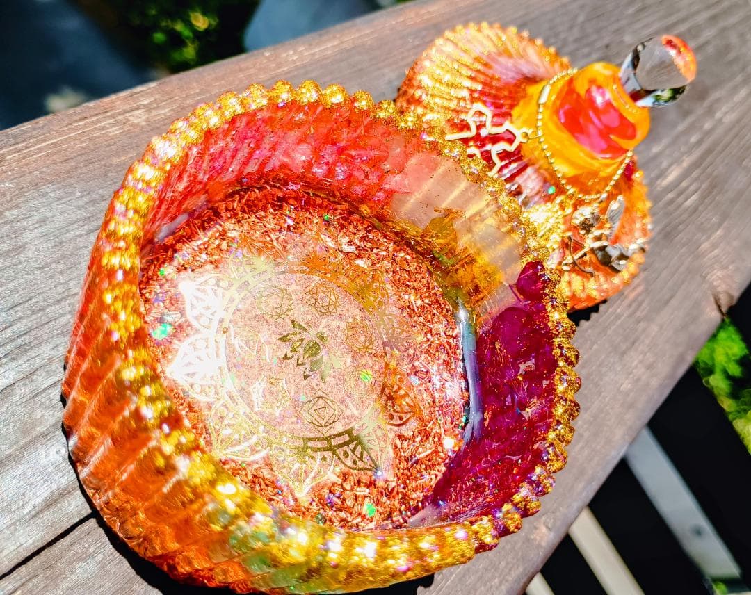 ボンボニエール✧ORANGE✧GOLD✧オルゴナイト