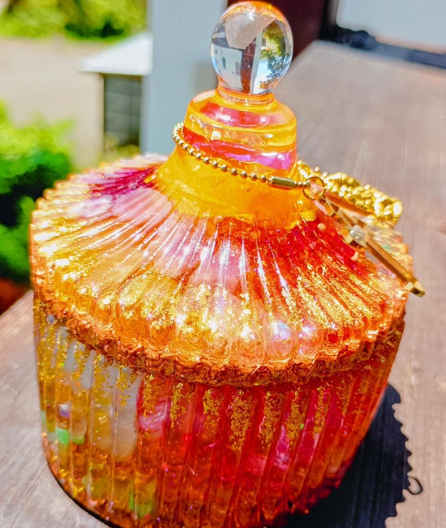 ボンボニエール✧ORANGE✧GOLD✧オルゴナイト