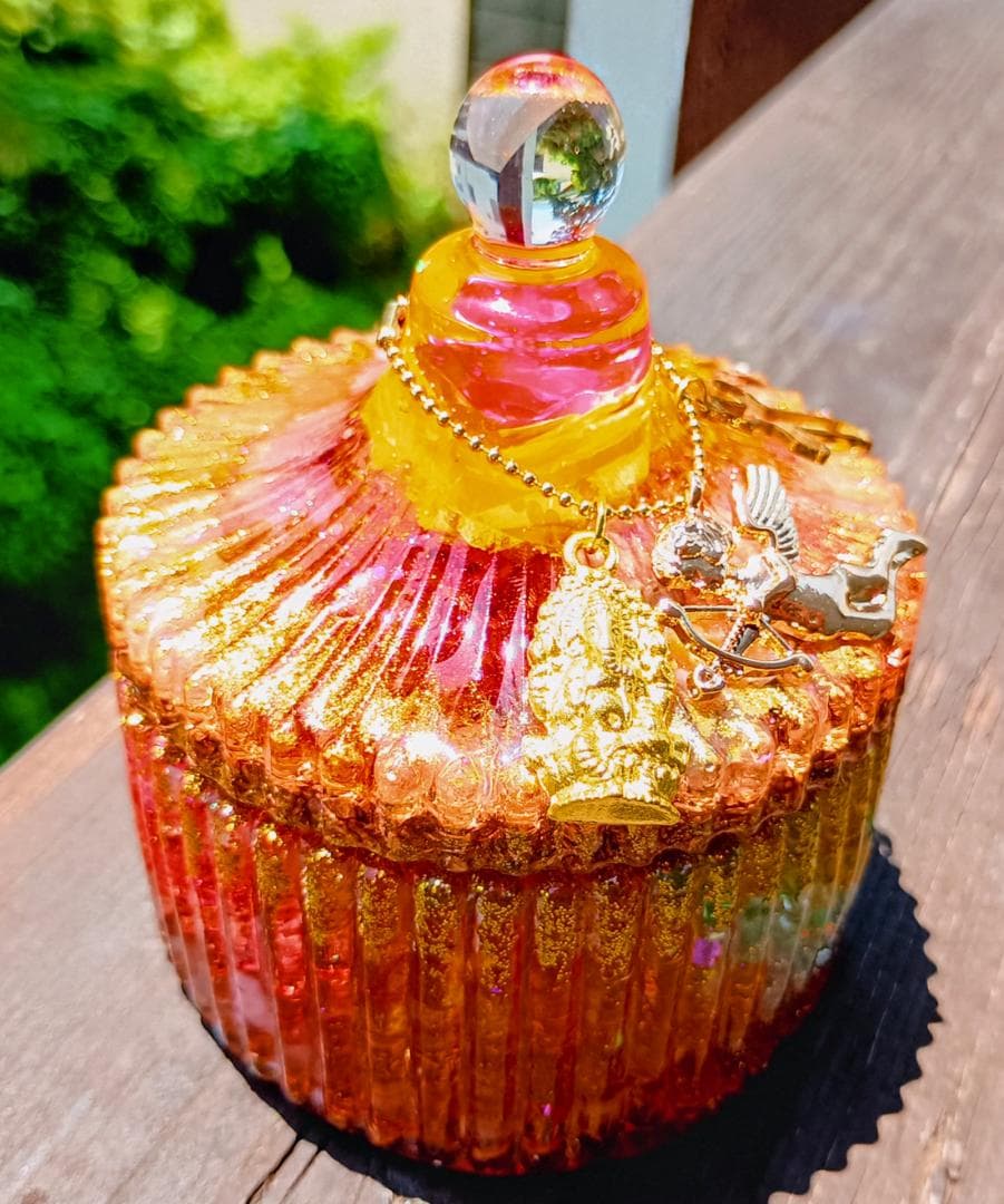 ボンボニエール✧ORANGE✧GOLD✧オルゴナイト