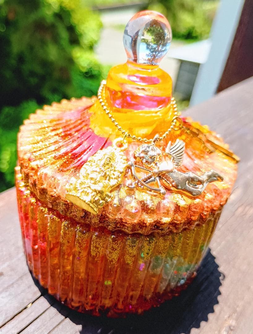 ボンボニエール✧ORANGE✧GOLD✧オルゴナイト