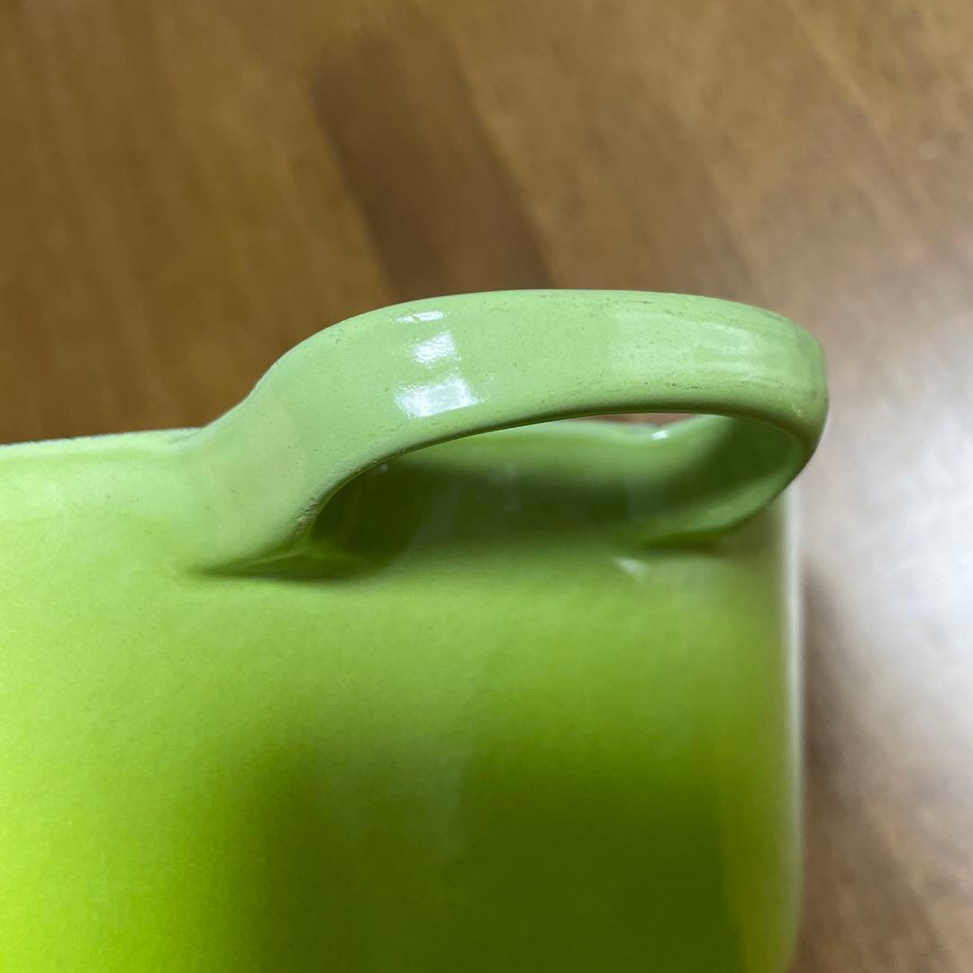 LE CREUSET 両手鍋 グリーン 18cm