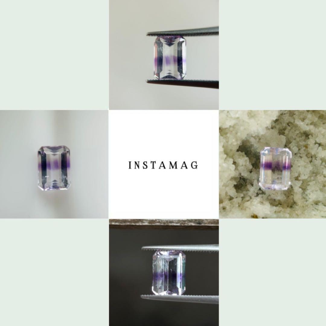 (M0309-7)  『スーパーセブン』天然バイカラークォーツ　1.632ct