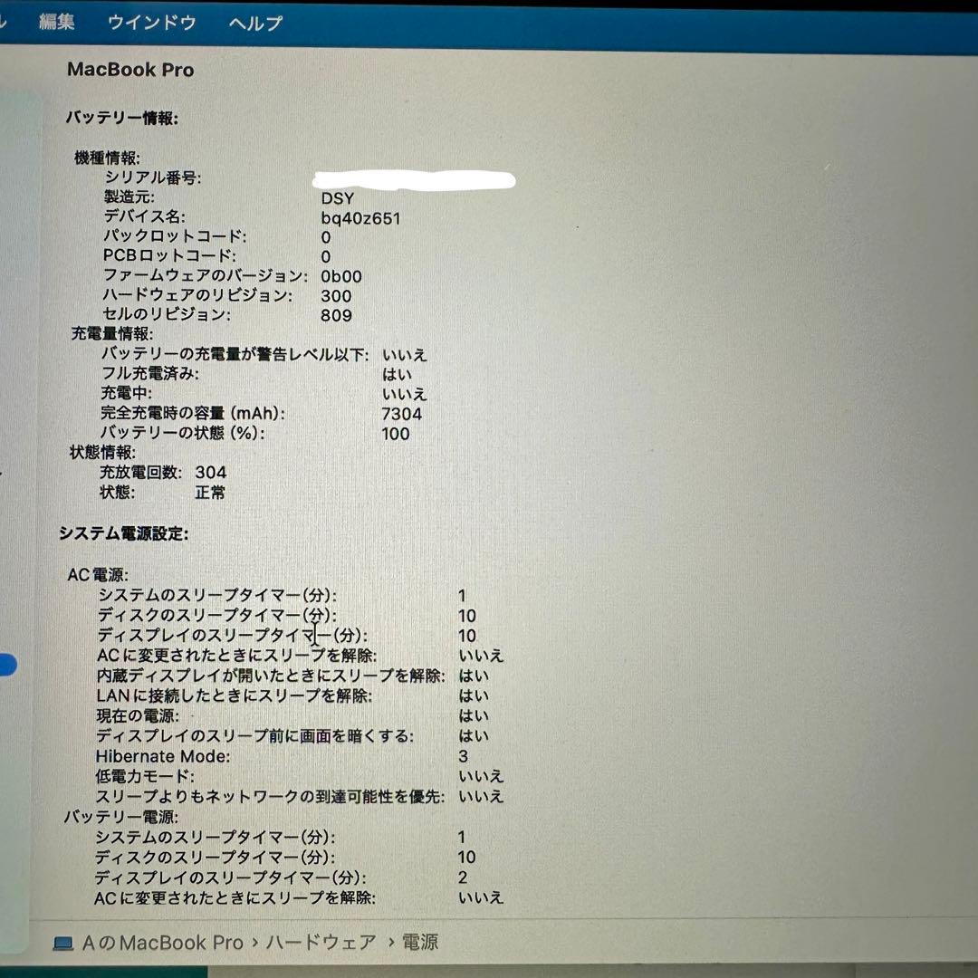 MacBook Pro Intel Core i9 32GB 2TB 16インチ