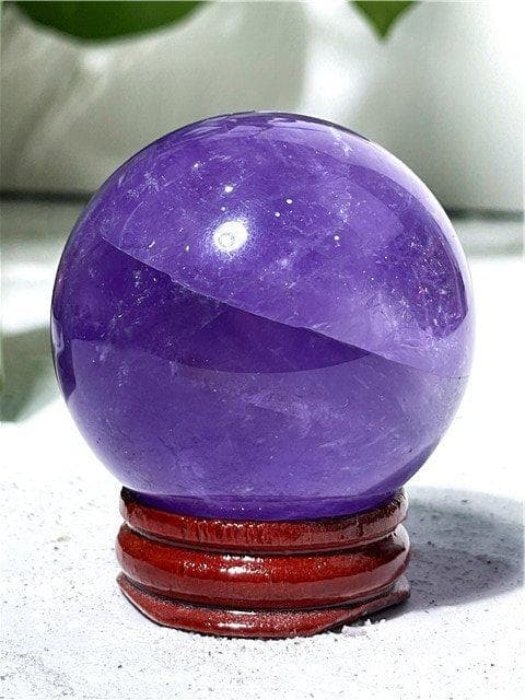 AAA級家庭円満☆天然アメジスト丸玉YT10G1/145G03A