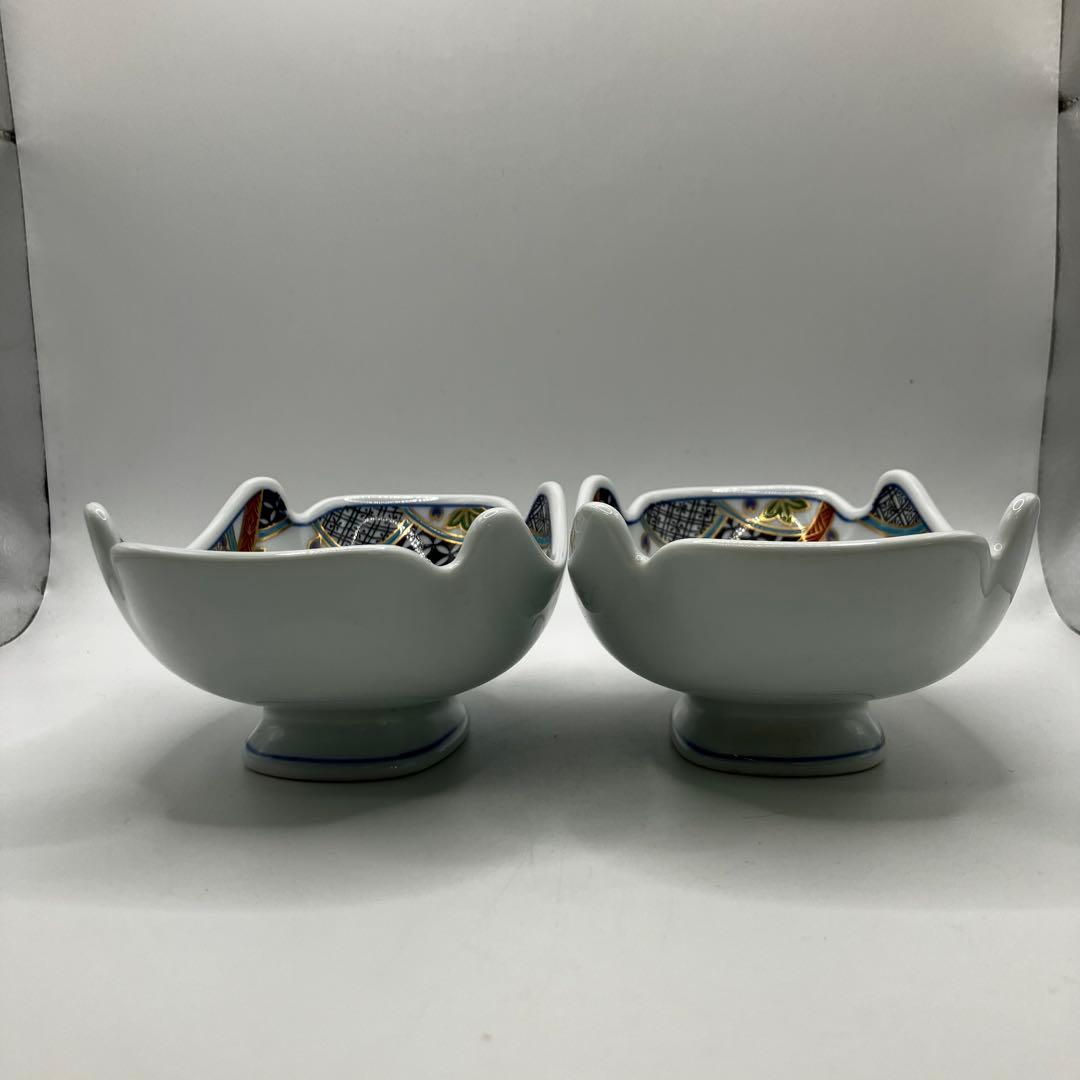 有田焼　地紋春秋　華山窯　小丼　彩華