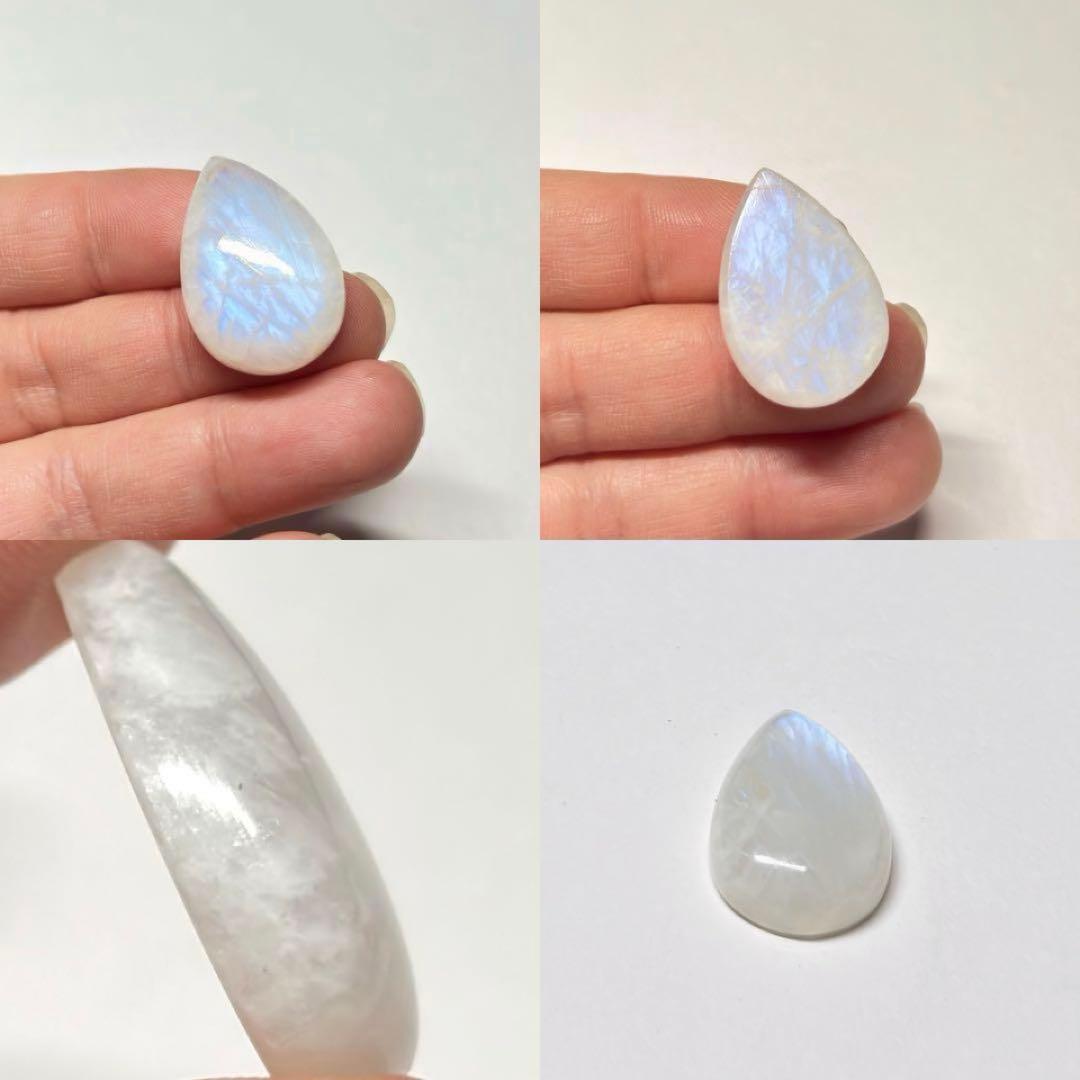 #2231 ♡ブルームーンストーン&アイオライト天然石♡マクラメネックレス