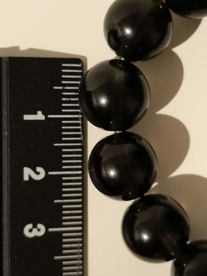 【最終価格】モルダバイトブレスレット　大玉　約12mm